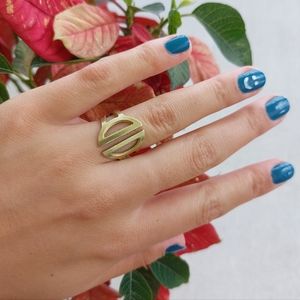 Betsy & Iya Split Half Circle Ring